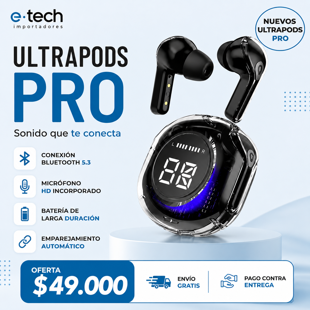 UltraPods Pro | Resistentes al agua | garantía 6 meses