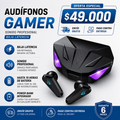 Audífonos Gamer | Baja latencia | Batería larga duración