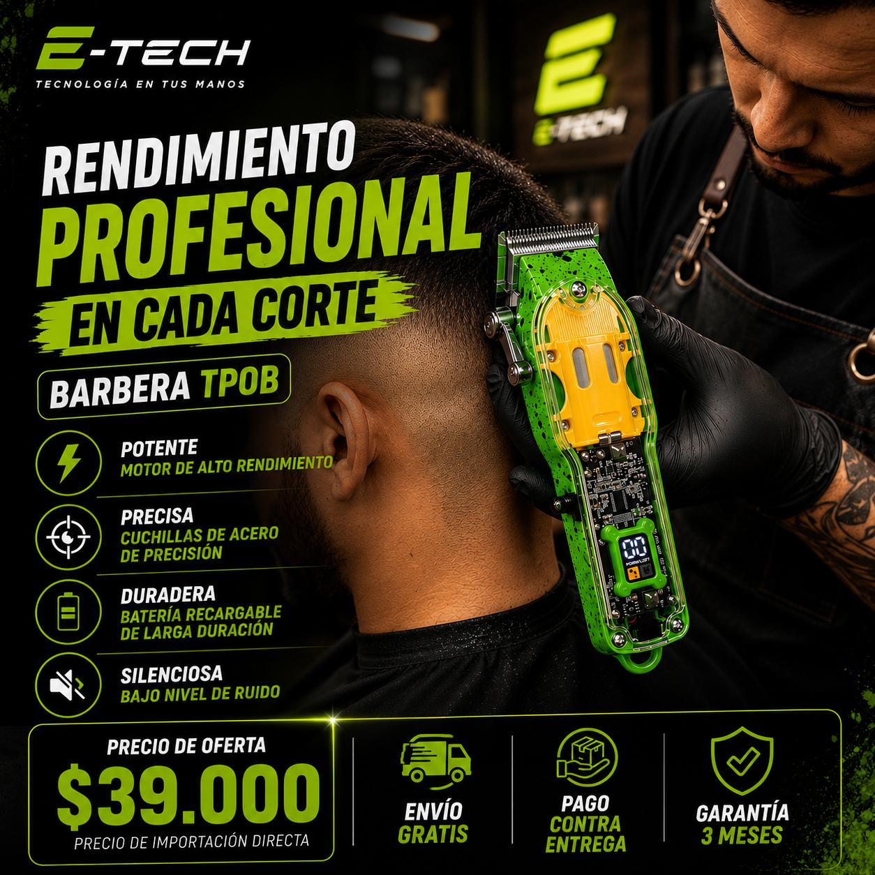 Barbera profesional | Tp0B | Garantía extendida