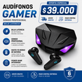 Audífonos Gamer | Baja latencia | Batería larga duración