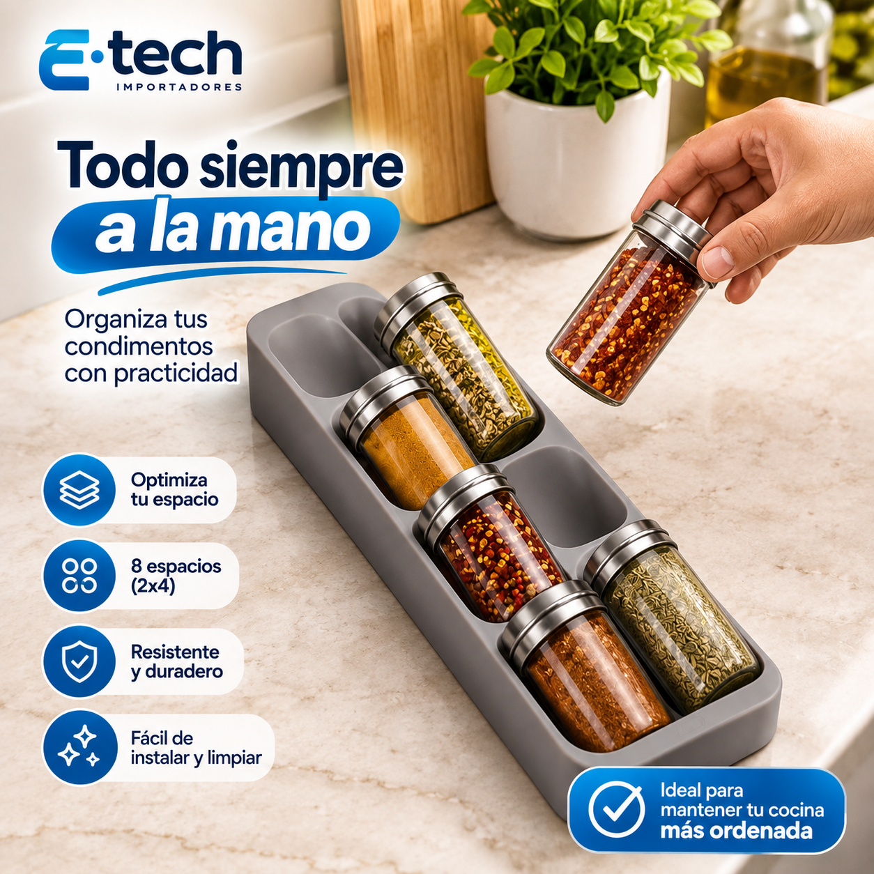 Condimentero | Organizador de especias | Gabinete