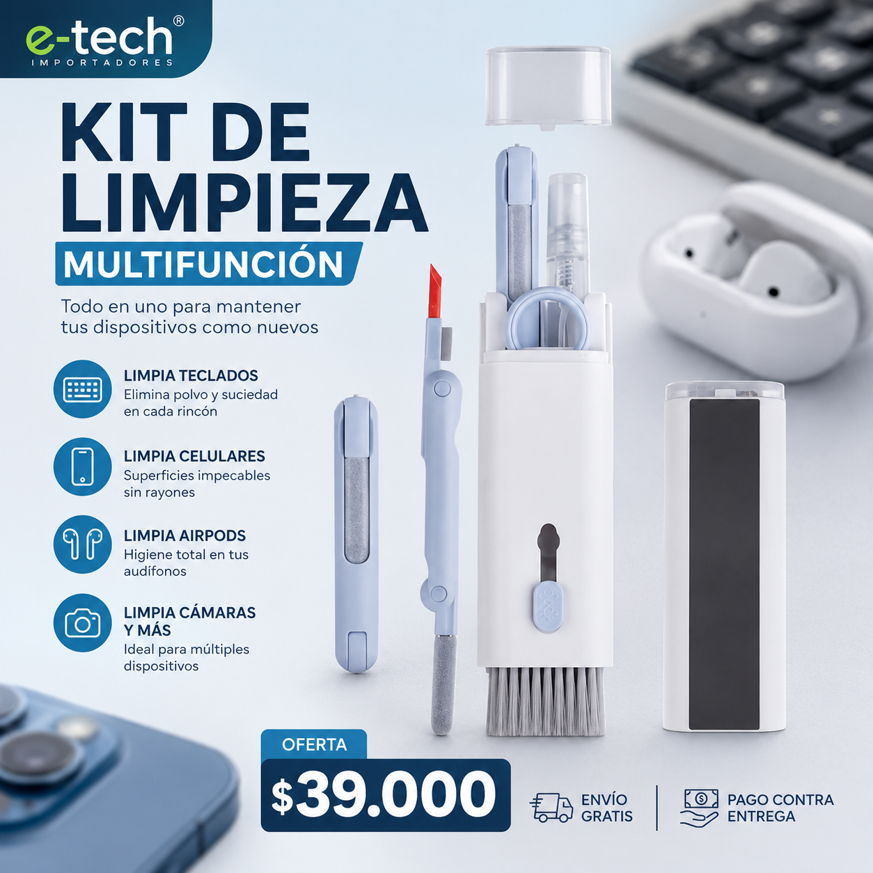 Limpiador de electrónicos | Celulares | Audífonos