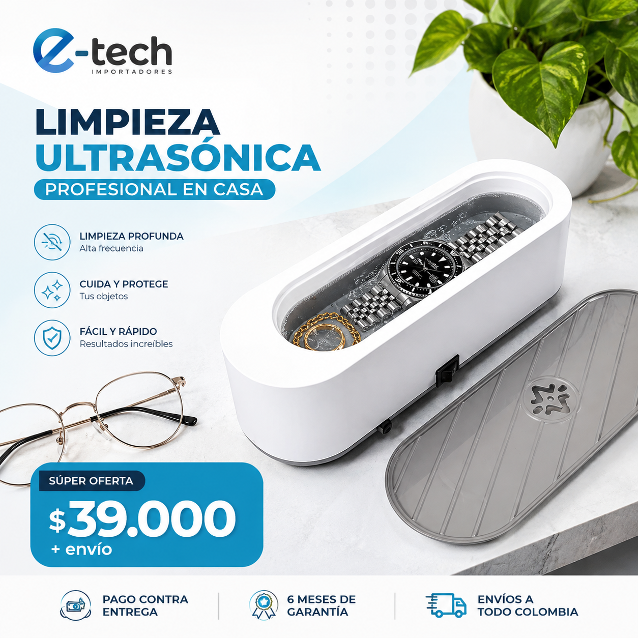 Limpiador Ultrasonico | Joyas | Gafas