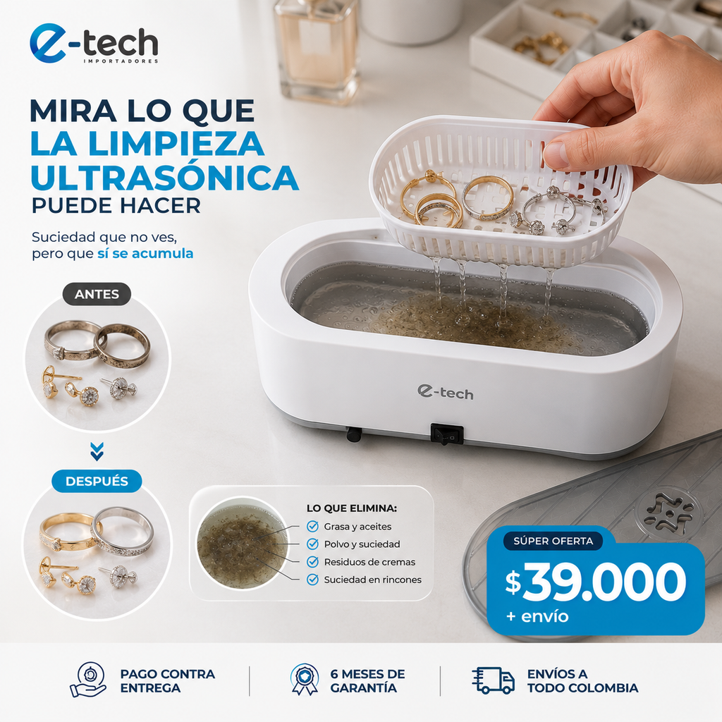Limpiador Ultrasonico | Joyas | Gafas